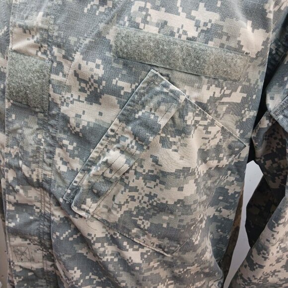 Army Combat Coat Uniform Camo Men's XL Team Soldier Certified Gear 5 Pockets Zip - Picture 10 of 14